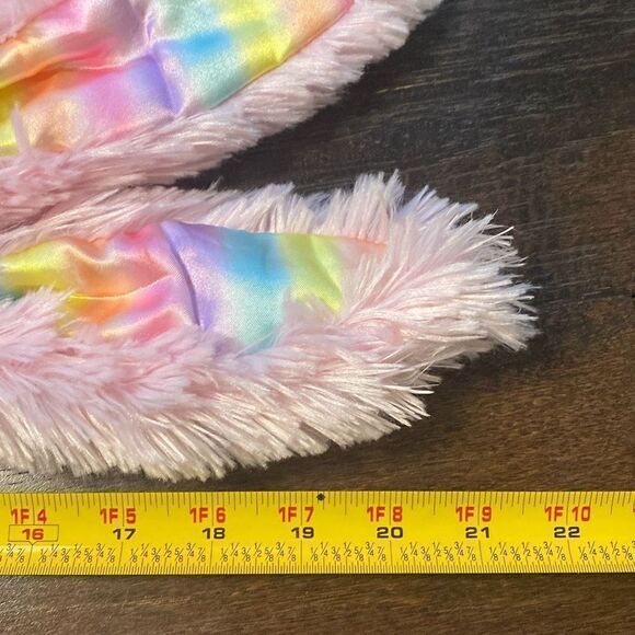 Build a bear Pawsome pink bunny colorful ears plush stuffed animal Easter spring - Picture 10 of 10